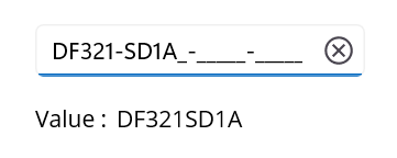 MAUI MaskedEntry excludes prompts and literals