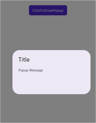 Displaying a .NET MAUI Popup at Absolute position.