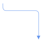 connector with corner radius