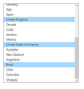 Multiple selection in ListView control for windows forms