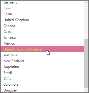 Set mouse over color for back color and fore color for ListView