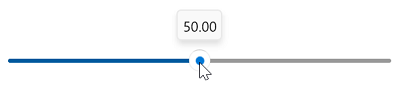 Slider with tooltip