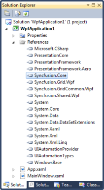 WPF Grid Control Assembly References
