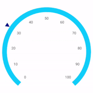 Circular Gauge Pointer Drag